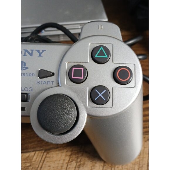 Sony PS2 Slim SCPH-79001 Silver Console Bundle Controller Cables Tested - Picture 3 of 16